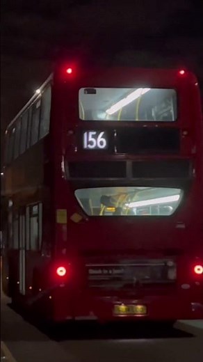 2466 on London Bus Route 156 flying down alexandra Road