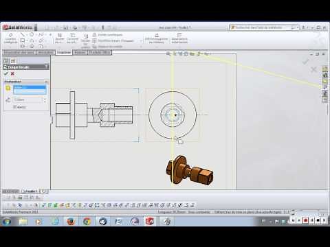 solidworks mise en plan forme de révolution