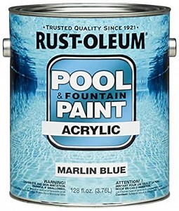 Rust-Oleum 269357 Acrylic Pool and Fountain Paint, 1-Gallon, Marlin Blue, 2-Pack: Amazon.com: Tools & Home Improvement