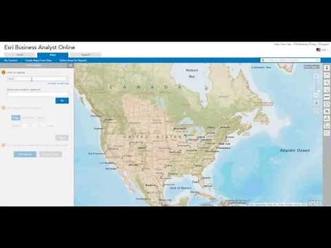 Getting Started with Esri Business Analyst Online