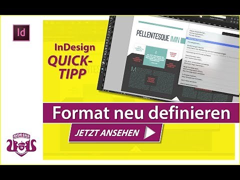 Format neu definieren // InDesign QUICK-TIPP