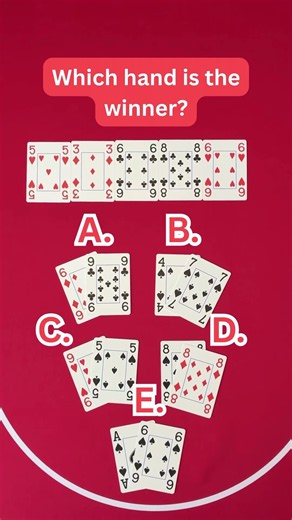 Which poker hand wins?