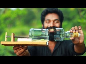 Glass bottle cutting machine | M4 Tech |ചില്ലുകുപ്പി ചുമ്മാ കളയാൻ വരട്ടെ