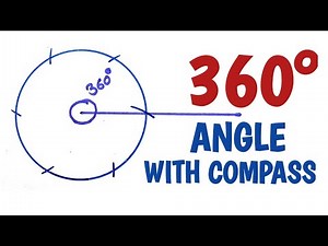 How to construct 360 degree angle with compass.........