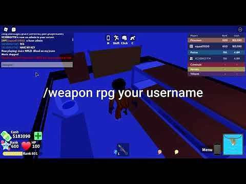 How to use admin commands (Mad city vip server)