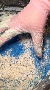 37K views · 861 reactions | Part 2/2 Making paste + sponge rinse  #reels #satisfying | Powder ASMR | Facebook