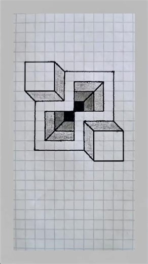 How to draw 3D using just a grid.