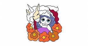 Magical unicorn and princess coloring page ♥ Online and Print!