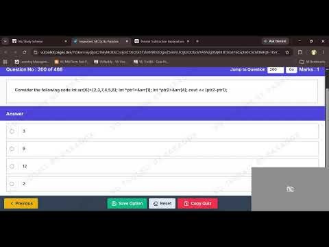 🎯 CS201 Live MCQs Solving with ChatGPT 🤖 |mcq200–300 | Arrays, Pointers & Tricky mcqs | 10 PM–12 AM