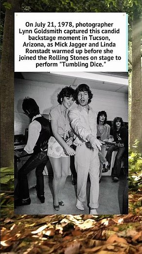 Mick Jagger and Linda Ronstadt Backstage (1978) 🎤 #MickJagger #LindaRonstadt #Shorts