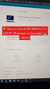 🔍 How to Check HP 200 Pro G4 AIO PC Warranty in Seconds! 💻 #shorts #hpdesktops