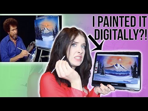 I Tried Following a Bob Ross Tutorial..DIGITALLY!!
