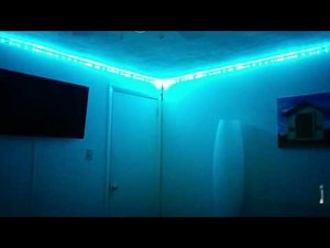 Addressable RGB LED light strip synced to music using ViVi Music LED Controller