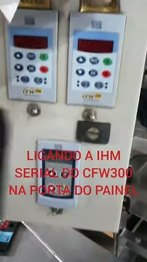 COMO LIGAR A IHM SERIAL DO CFW300 NA PORTA DO PAINEL - AULA PRÁTICA 03