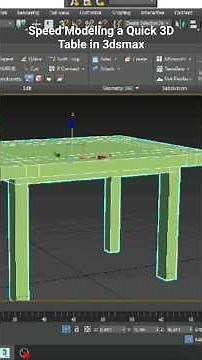 Table Modeling in 3dsmax | How to Model a Table in 3dsmax #3d #tutorial #3dmodeling #3dsmax