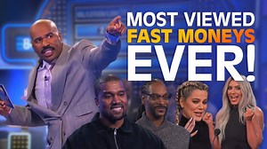 Check out these awesome answers, incredible comebacks, and crazy celebrity moments in our TOP 10 MOST-VIEWED EVER FAST MONEY ROUNDS on #FamilyFeud with #SteveHarvey!! It may be fast but it's never easy!! 💨💰🤣 | Family Feud
