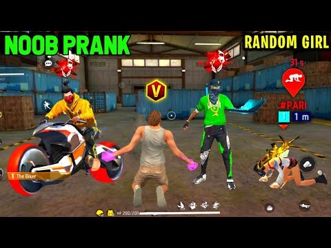 Noob Prank With Random Angry Girl 😤 Worldchat Noob Prank 😎 Random Girl Kick Me 🤬 Garena Free Fire 🔥