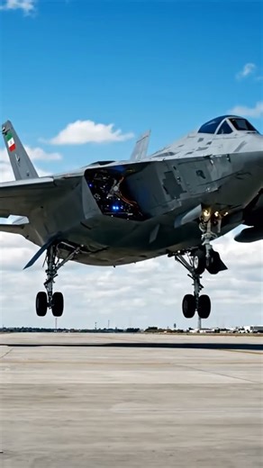 🚨 Rare Footage? Iranian Stealth Fighter Qaher-313 Landing 🇮🇷 #shorts #trending #military