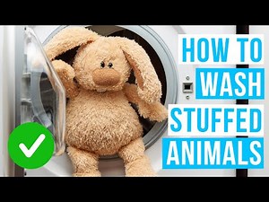 How to WASH STUFFED ANIMALS by hand or in washing machine!