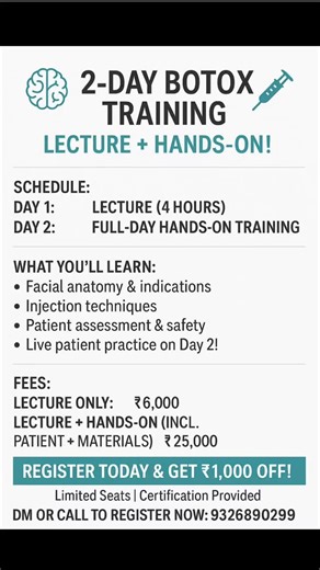 21 shares | 易 **2-Day Botox Training – Lecture + Hands-On!**  Unlock...