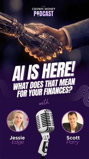 AI isn’t coming. It’s here. And it’s already changing the way we work, earn, and plan for the future. In this week’s Crown Money Podcast, Jessie Edge and Scott Parry talk about how to stay financially secure in a world of rapid change. Listen now: https://open.spotify.com/episode/3tPQoarVKeP9cLW7eq8E9d | Crown Money | Facebook