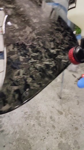 Finishing the homemade carbon access panel for the Lotus #howto #autobody #carbonfiber #forgedcarbon #cartok #lotus