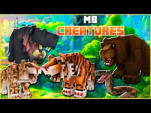 MB CREATURES: NOVOS ANIMAIS DO MINECRAFT: TIGRE, URSO, HIPOPÓTAMO! | TUTORIAL MINECRAFT 1.20 ADDON