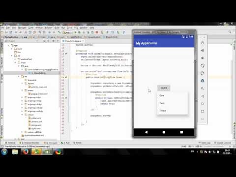 Create Popup Menu in Android Studio