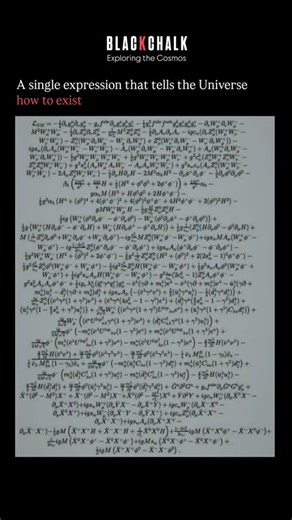 This single expression captures the fundamental rules that govern every known particle, force