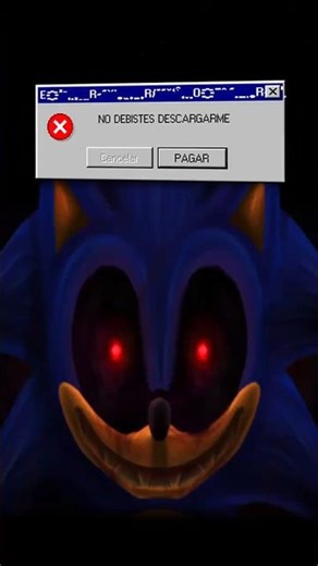 DESCARGUE la VERSION VIRUS de SONIC.EXE y ENTRO a mi PC 😨 #sonic #shorts #terror #roblox