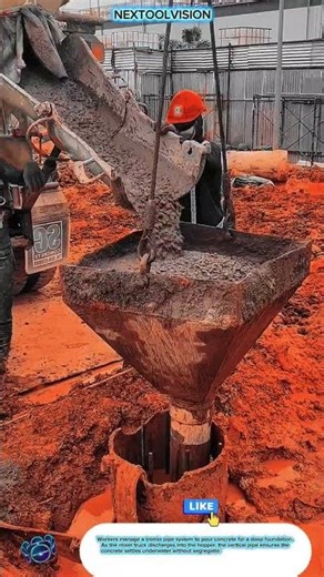 Bored Pile Casting machine Innovation with Tremie Pipe for Strong Deep Foundations