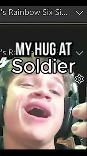 Soldier just wanted a hug