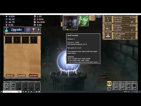 Idle Wizard Let's Play Pt1: Early Game: Druid up to Golem pet burst & Attributes Unlock