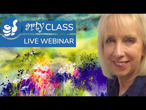 Paint a Summer Meadow with Jane Betteridge using loose Watercolour