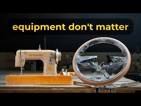making Ultimate steering wheel using 1960' handle sewing machine