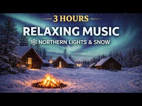 3 Hours of Relaxing Music Under the Northern Lights ❄️ Aurora Borealis & Winter Calm #4