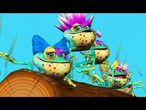 Five Little Speckled Frogs 🐸 | Counting Song for Kids | Learning Numbers 1-5