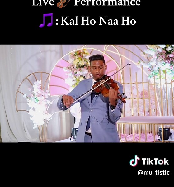 Live Violin Performance at a Stunning Wedding Ceremony