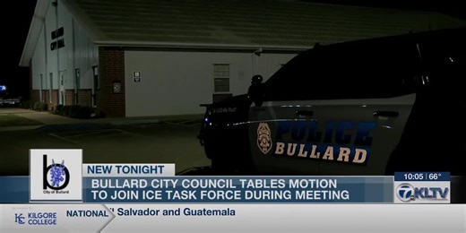 Bullard City Council tables motion to join ICE task force during meeting