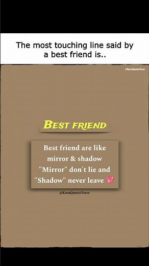 The beautiful truth about a true best friend... 🥺❤️ #quotes #bestfriend #friendship #sadstatus #love