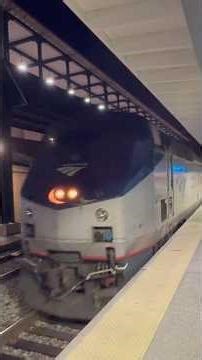 P42DC #46 with 50th Anniversary markings hauling Amtrak 241 into Poughkeepsie 9/20/25