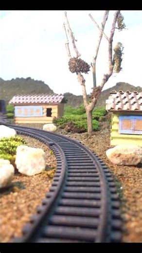 TRAIN RUNNING THROUGH Countryside Village ☘️