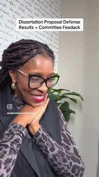 I passed my Dissertation Proposal Defense #dissertationlife #prospectus #blackphdstudent