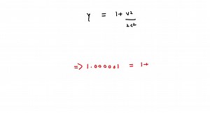SOLVED:Suppose your handheld calculator will show six places beyond the decimal point. At what minimum speed would an object have to be traveling so that gamma can be seen to be different from 1 on your calculator display? That is, how fast should an object travel so that γ=1.000001 ?[Hint: Use the binomial approximation. ]