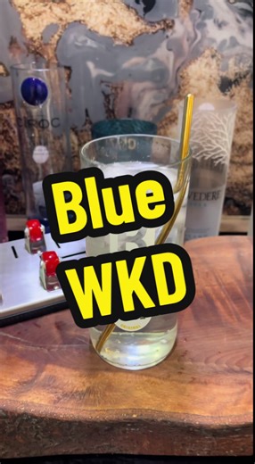 Creative Bottle Cutting with Blue WKD