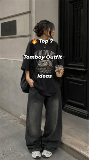 🖤 Tomboy Outfit Ideas 2026 😎 | Cool, Casual & Trendy Looks for Girls#tombraider #tomboy#BaggyStyle