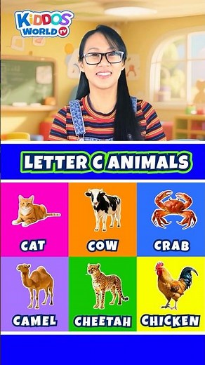 Learn Animals That Start With Letter C for Kids