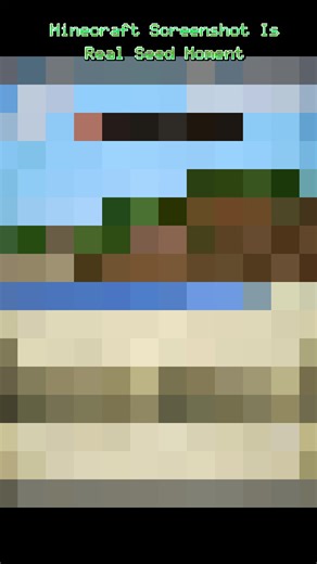 Minecraft Screenshot: Real Seed Moment Explained