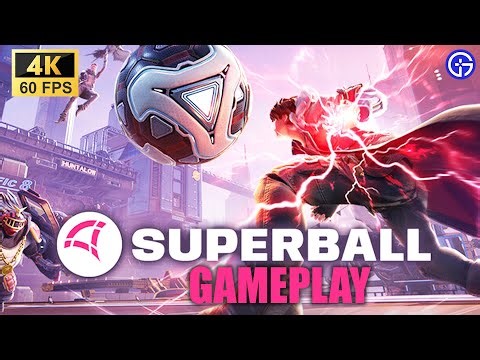 SUPERBALL Gameplay - A FREE TO PLAY Multiplayer 3v3 Rocket League x Football - 4K 60FPS
