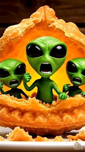Samosa के अंदर ये क्या है? 😱 #Shorts#samosa #funnyanimation #aliens